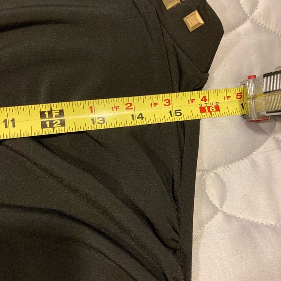 Micheal Kors Cocktail Dress Black w/Gold Studs Sm - Picture 12 of 13